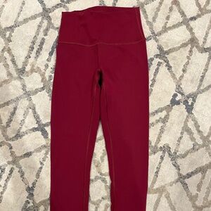 Lululemon leggings burgundy color